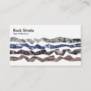 Rock Strata - Linen Business Card