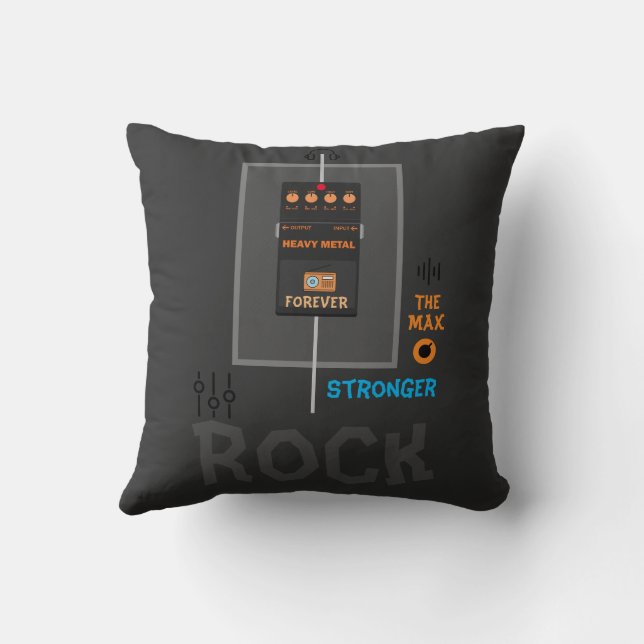 RoCk Stronger heavy metal Cushion (Back)