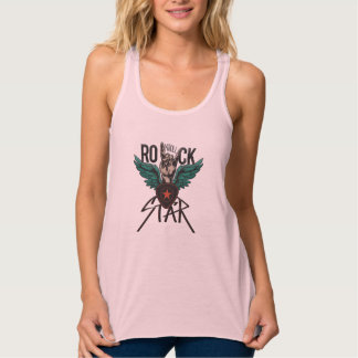 Rock Symbol with Wings – Star Power and Rebel Spir Singlet