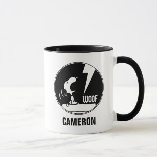Rock Tees   Snoopy Howling   Add Your Name Mug