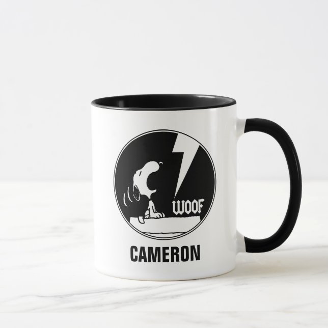 Rock Tees | Snoopy Howling | Add Your Name Mug (Right)