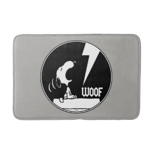 Rock Tees   Snoopy Howling Bath Mat