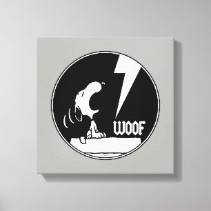 Rock Tees   Snoopy Howling Canvas Print