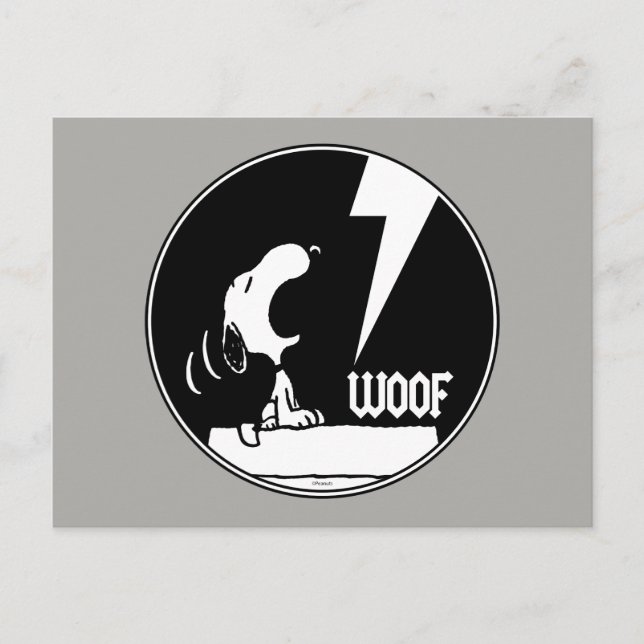 Rock Tees | Snoopy Howling Postcard (Front)