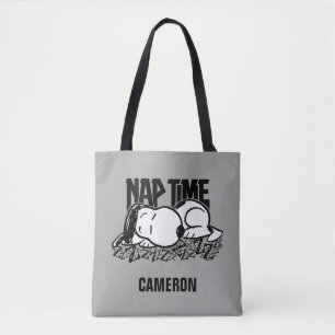 Rock Tees   Snoopy Nap Time   Add Your Name Tote Bag