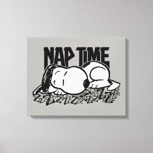 Rock Tees   Snoopy Nap Time Canvas Print