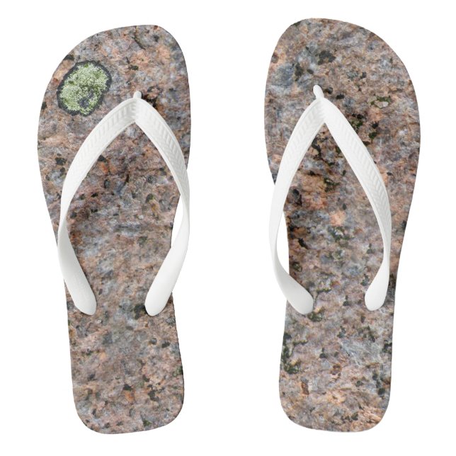 Rock Texture Geology Photo Jandals (Footbed)
