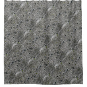 Rock Texture Grey Granite Shower Curtain