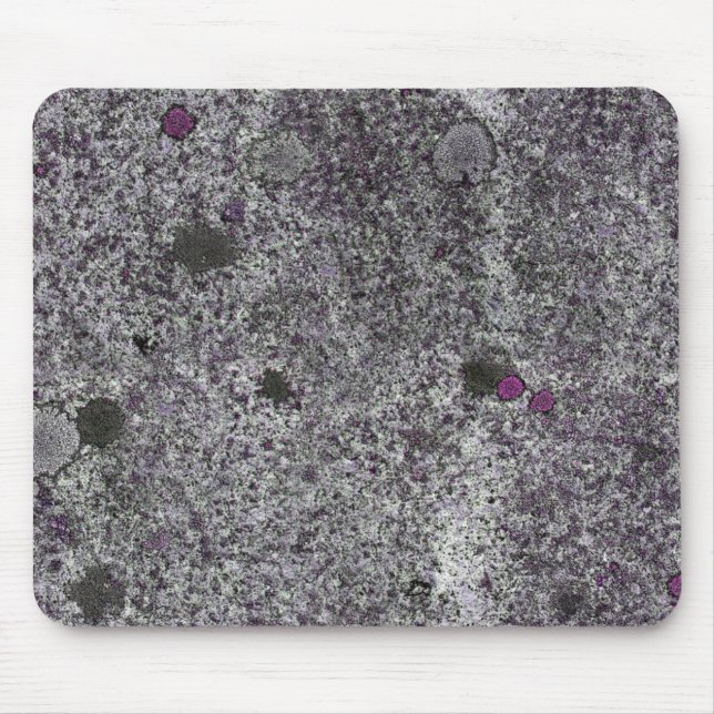 Rock Texture Grey Granite with Pink Details Mouse Pad (Front)