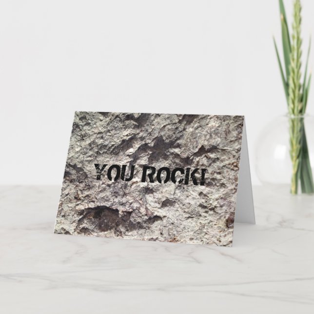 ROCK THANK YOU CARD (Front)