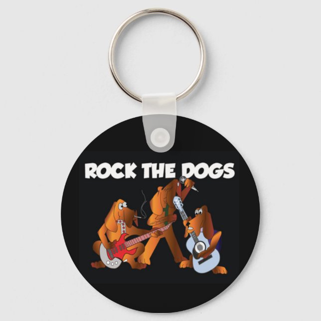Rock The Dogs Keychain (Front)