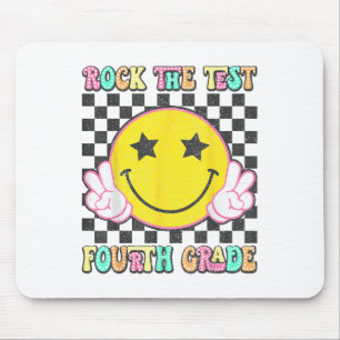Rock The Test Day 4th Grade Teacher Fourth Grade T Mouse Pad