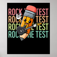 Rock The Test Day Teacher Testing Day Motivational