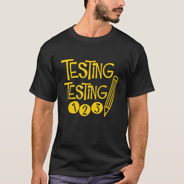 Rock The Test Don't Stress Just Do Your Best 3 T-Shirt (Front)