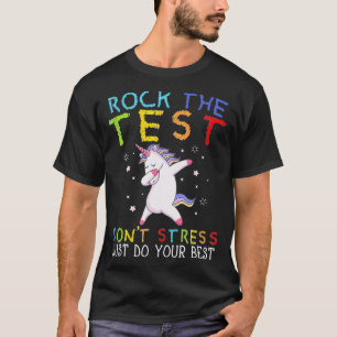 Rock The Test Funny School Professor Teacher Joke T-Shirt