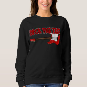 Rock The Test Guitar Teacher Test Day Testing Day  Sweatshirt
