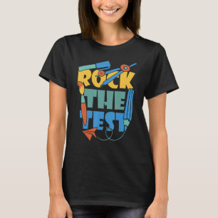 Rock The Test Motivational Test Day Exam Student T T-Shirt