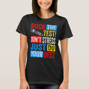Rock The Test Retro Vintage Testing Day Teacher 1 T-Shirt