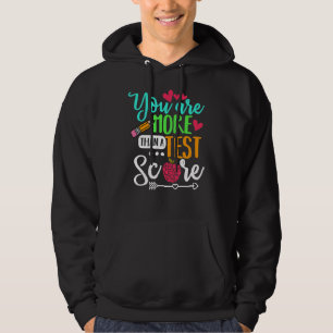 Rock The Test Teacher Test Day Testing Day Studen Hoodie