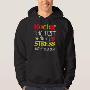 Rock The Test Teacher Test Day Testing Day  Teache Hoodie