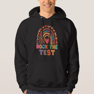 Rock The Test Teacher Test Day Testing Day  Teache Hoodie