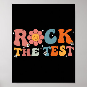 Rock The Test Teacher Test Day Testing Day Teacher Poster