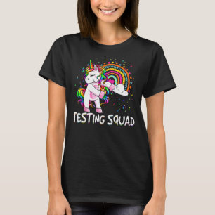 Rock The Test Teacher Test Day Testing Squad Unico T-Shirt