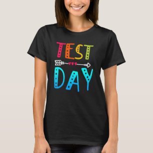 Rock The Test Test Day Teacher Testing Day Rainbow T-Shirt