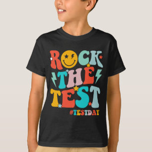 Rock The Test Testing Day Motivational Students Ki T-Shirt