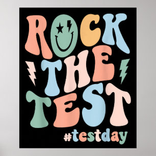 Rock The Test Testing Day Motivational Teacher Poster