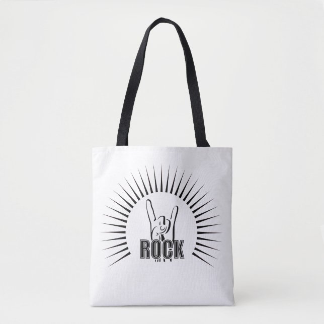 Rock Tote Bag (Front)