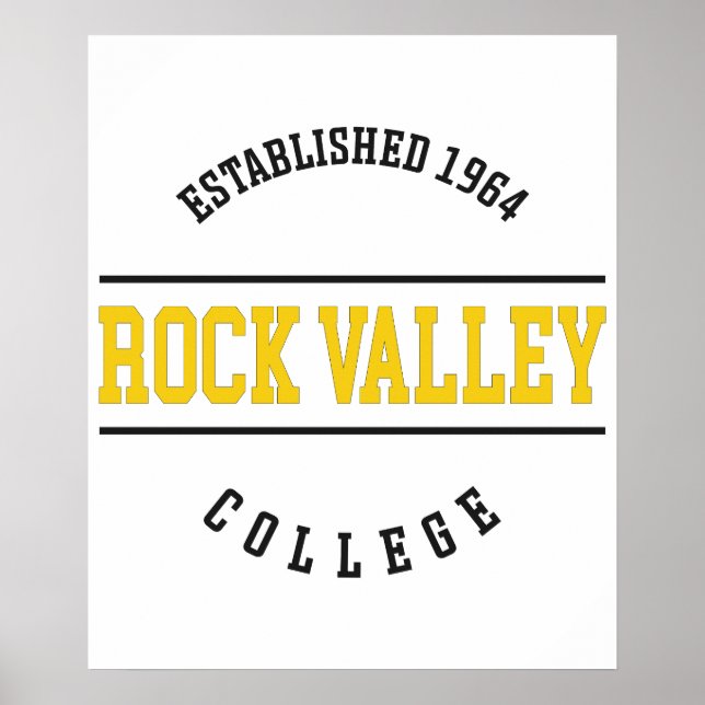 Rock Valley College - RVC Golden Eagles Poster (Front)