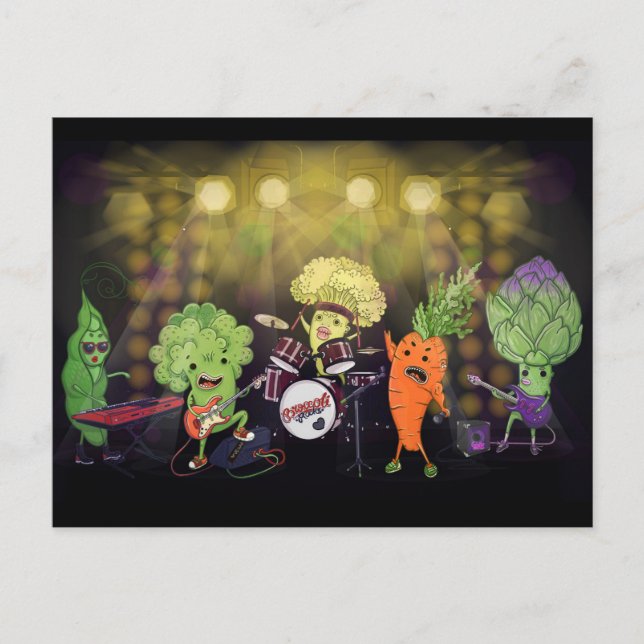 Rock Vegan Band Postcard (Front)