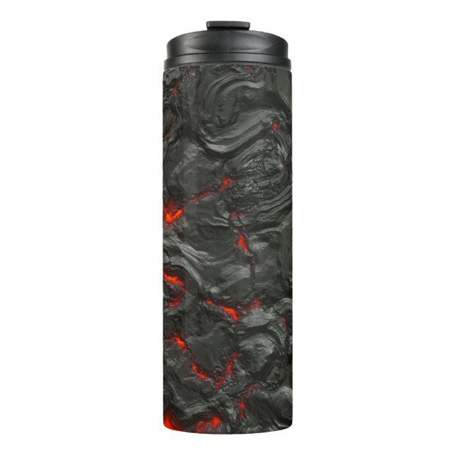 Rock volcanic hot lava burn boil thermal tumbler (Front)