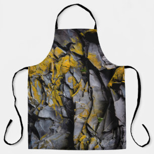 Rock wall crevices geology pattern apron