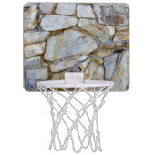 Rock Wall Realistic Texture Photo Fun Rockhound Mini Basketball Hoop (Front)