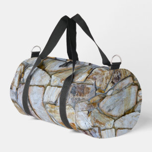 Rock Wall Realistic Texture Photo Rockhound Duffle Bag