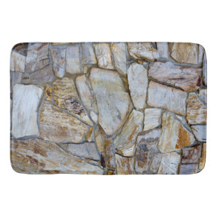 Rock Wall Realistic Texture Photograph Memory Foam Bath Mat