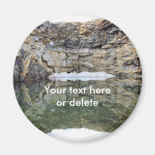Rock Wall Reflections #1 Nature Personalized Magnet