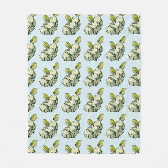 Rock Wren birds New Zealand Fleece Blanket (Front)