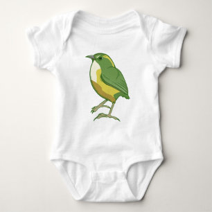 Rock Wren New Zealand Bird Baby Bodysuit