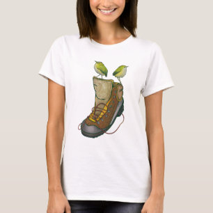 Rock Wren Tuke On a hiking boot T-Shirt