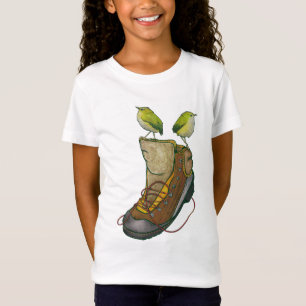 Rock Wren Tuke On a hiking boot T-Shirt