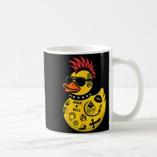 Rock Yellow Rubber Duck Men Women Kids Funny Duck Coffee Mug