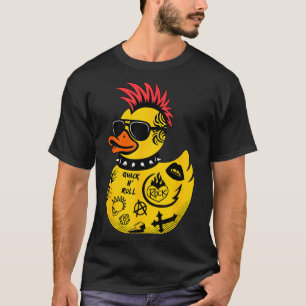 Rock Yellow Rubber Duck Men Women Kids Funny Duck T-Shirt