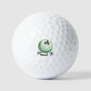 Rock Your Irish Vibes, Irish Flag Shamrock Design Golf Balls