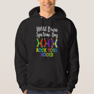 Rock Your Socks Kid World Down Syndrome Awareness Hoodie