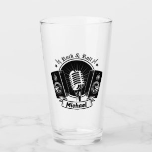 Rocka and Roll Mic and Speakers  Glass