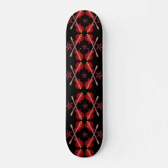 Rockabilly Argyle Skateboard (Front)