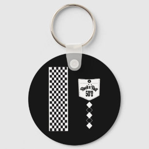 Rockabilly Bowling 50s Sock Hop Costumes Greaser R Key Ring